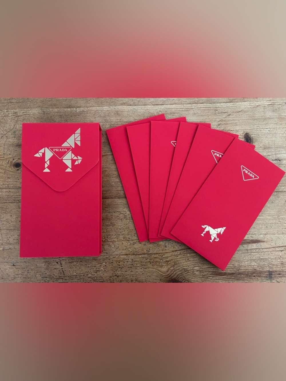 New PRADA Lunar New Year of the Horse Lucky Money Red Envelopes